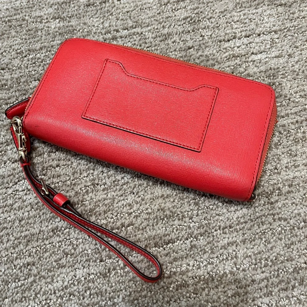 Coach Coral Wristlet Small Bag‎ Zipper Clutch